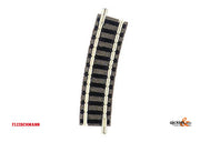 Fleischmann 9127 N Scale Ballasted Curved Track, 225.6 mm Radius, 15 Degrees (1 Section)– product image 1