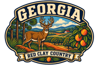 Georgia heritage badge embroidery artwork