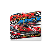 Chase the Apex Glossy Metal Print product mockup 3
