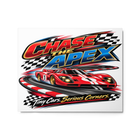 Chase the Apex Glossy Metal Print product mockup 4