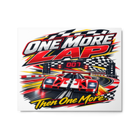One More Lap Glossy Metal Print product mockup 4