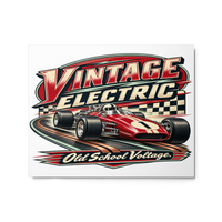 Vintage Electric Glossy Metal Print product mockup 4
