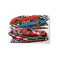 Chase the Apex Glossy Metal Print product mockup 5
