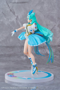 SPARK Fig SF-01 Princess Ripple GN211 non-scale figure from Princession Orchestra on its decorated base, left side view. Manufacturer prototype photograph.