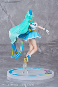 SPARK Fig SF-01 Princess Ripple GN211 non-scale figure from Princession Orchestra on its decorated base, right side view. Manufacturer prototype photograph.