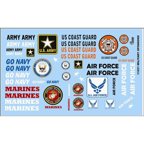Gofer Racing Decals Armed Services Decal — exact product reference