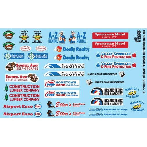 Gofer Racing Decals Home Town Sponsors Decal — exact product reference