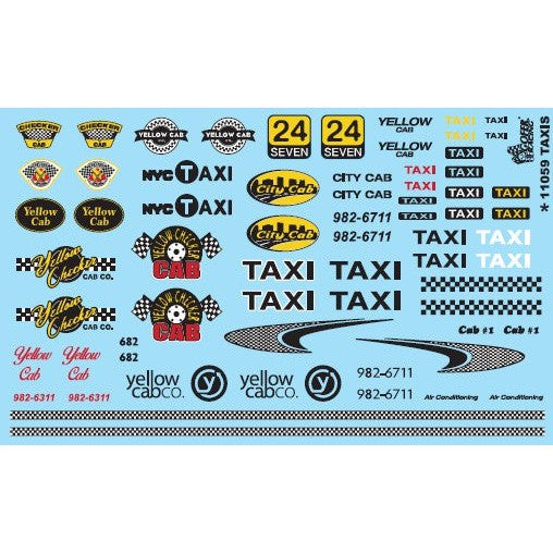 Gofer Racing Decals Taxis Decal — exact product reference