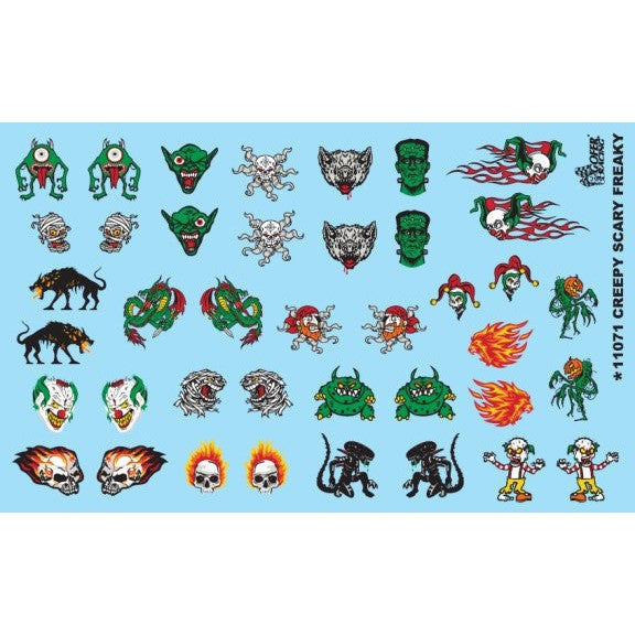 Gofer Racing Decals Creepy Scary Freaky — exact product reference