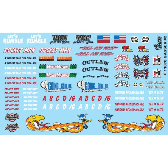 Gofer Racing Decals Gasser #2 — exact product reference