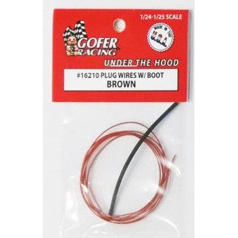 Gofer Racing Decals Plug Wires W/boot Brown — exact product reference