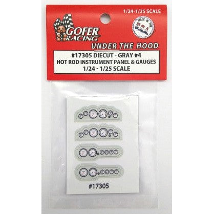Gofer Racing Decals Instrument Panel Hot Rod Gray #4 — exact product reference