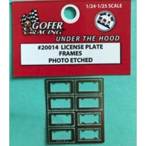 Gofer Racing Decals Photo Etched License Plate Frames — exact product reference