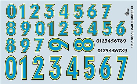 Gofer Racing Decals Gr Stock Car Numbers #11013 - product image