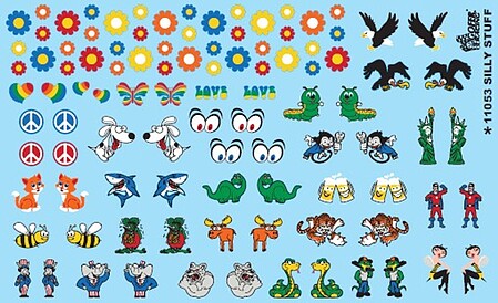Gofer Racing Decals Silly Stuff - Daisies, Animals, Eyes, etc. #11053 - product image