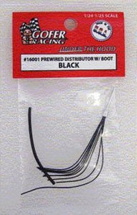 Gofer Racing Decals Pre-wired 8-cylinder Distributor Black #16001A - product image