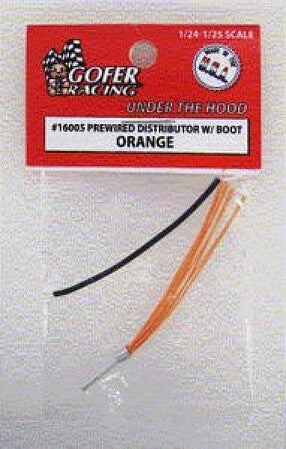 Gofer Racing Decals Pre-wired 8-cylinder Distributor Orange #16005A - product image