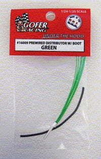 Gofer Racing Decals Pre-wired 8-cylinder Distributor Green #16009A - product image