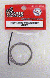 Gofer Racing Decals Plug Wires with Boot (Gray) #16116 - product image