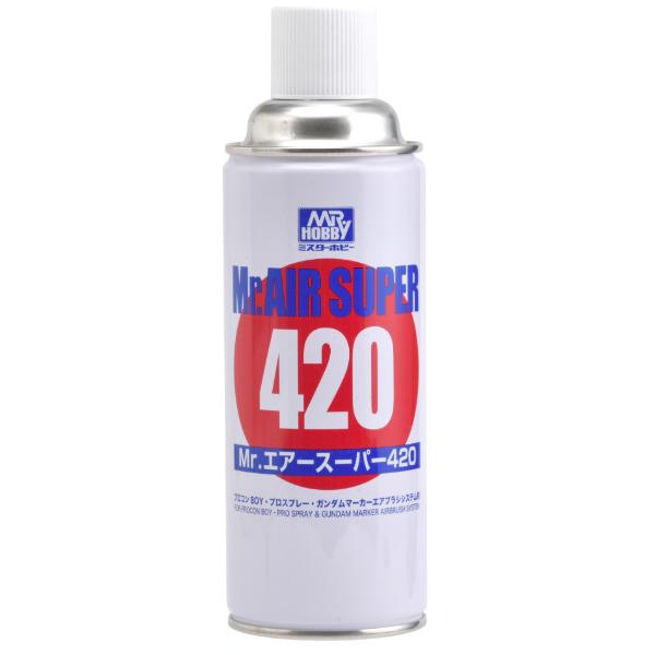 GSI Creos Mr. Hobby PA200 Mr. Air Super 420 aerosol propellant can