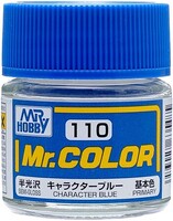 Gunze-Sangyo Solvent-Based Semi-Gloss Character Blue 10ml Bottle — exact Gunze Sangyo / Mr. Hobby product image