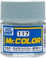 Gunze-Sangyo Solvent-Based Semi-Gloss Light Blue RLM76 10ml Bottle — exact Gunze Sangyo / Mr. Hobby product image