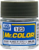 Gunze-Sangyo Solvent-Based Semi-Gloss Dark Green RLM83 10ml Bottle — exact Gunze Sangyo / Mr. Hobby product image