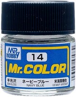 Gunze-Sangyo Solvent-Based Semi-Gloss Navy Blue 10ml Bottle — exact Gunze Sangyo / Mr. Hobby product image