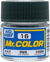 Gunze-Sangyo Solvent-Based Semi-Gloss IJA Green 10ml Bottle — exact Gunze Sangyo / Mr. Hobby product image