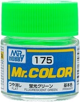 Gunze-Sangyo Solvent-Based Gloss Fluorescent Green 10ml Bottle — exact Gunze Sangyo / Mr. Hobby product image