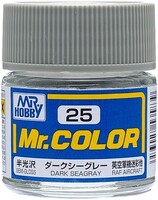 Gunze-Sangyo Solvent-Based Semi-Gloss Dark Sea Gray 10ml Bottle — exact Gunze Sangyo / Mr. Hobby product image