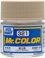 Gunze-Sangyo Solvent-Based Semi-Gloss Light Brown 10ml Bottle — exact Gunze Sangyo / Mr. Hobby product image
