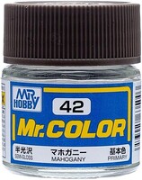 Gunze-Sangyo Solvent-Based Semi-Gloss Mahogany 10ml Bottle — exact Gunze Sangyo / Mr. Hobby product image