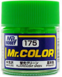 Gunze-Sangyo Solvent-Based Gloss Fluorescent Green 10ml Bottle– product image 2