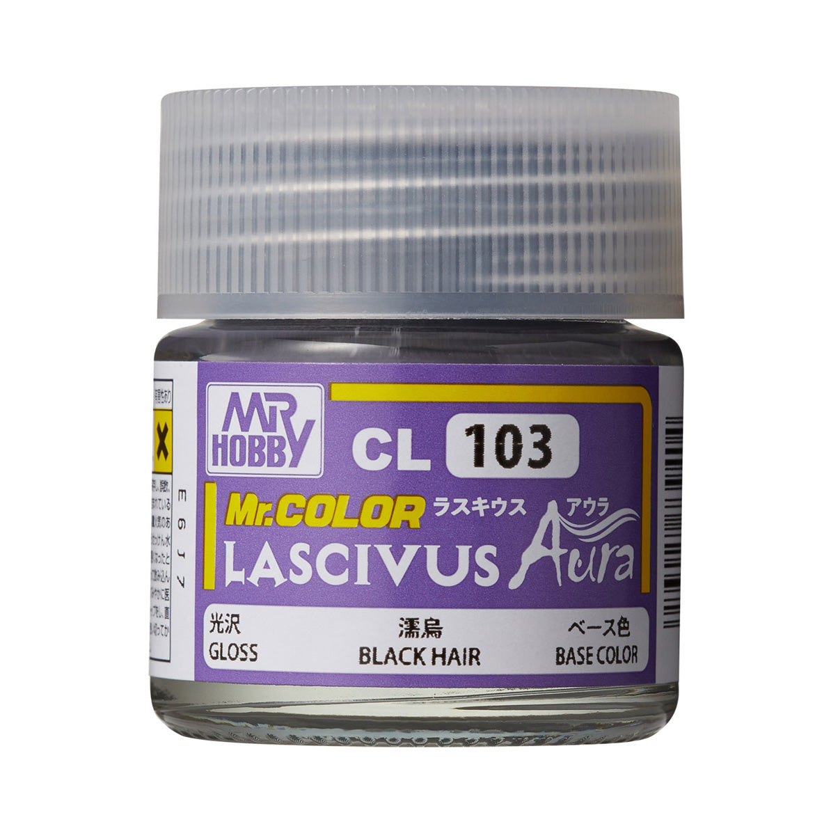 Mr. Hobby CL103 Mr. Color Lascivus Black Hair gloss base color, labeled 10 ml paint bottle.