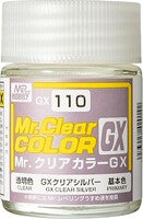 Gunze-Sangyo Clear Silver Gloss 18ml Bottle — exact Gunze Sangyo / Mr. Hobby product image