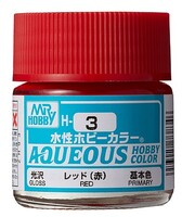 Gunze-Sangyo Aqueous Gloss Red 10ml Bottle — exact Gunze Sangyo / Mr. Hobby product image