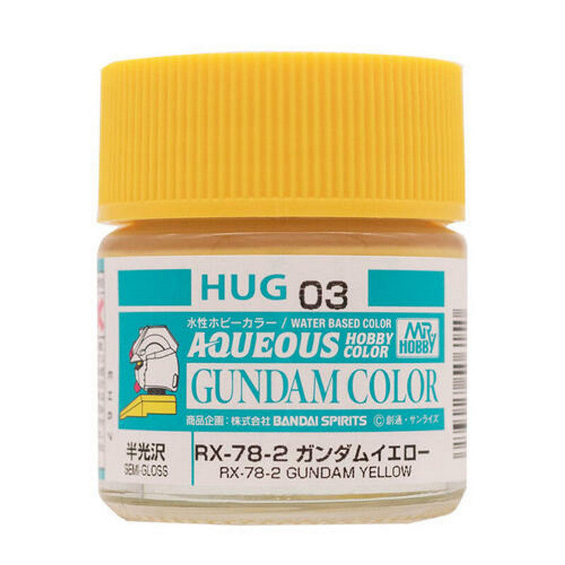 Mr. Hobby HUG03 Aqueous Gundam Color RX-78-2 Gundam Yellow 10ml– product image