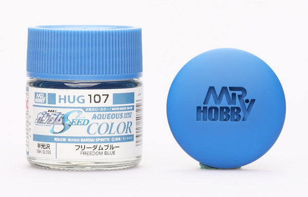 Mr. Hobby HUG107 Freedom Blue semi-gloss paint, 10ml