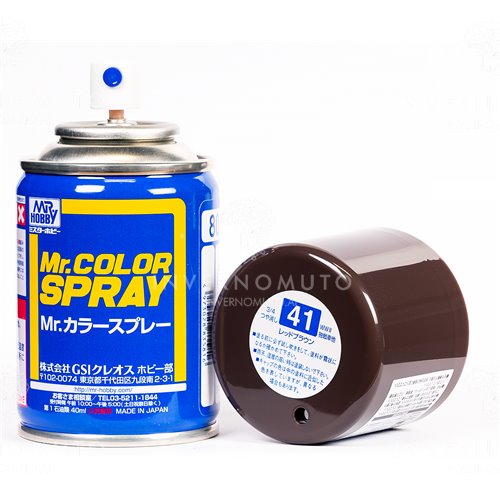 Mr. Hobby Mr. Color Spray S41 Flat Red Brown