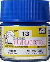 Gunze-Sangyo Gundam Color MS Zeta Blue 10ml Bottle — exact Gunze Sangyo / Mr. Hobby product image