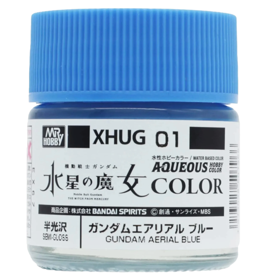 GSI Creos Mr. Hobby XHUG01 Gundam Aerial Blue Aqueous Paint– product image
