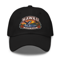Hawaii embroidered dad hat in Black