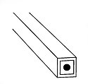 Plastruct CST-8 1/4 x 15 in Clear Styrene Tube - 4 Pack