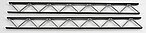 Plastruct OWTA-32 1 in ABS Warren Truss - 2 Pack