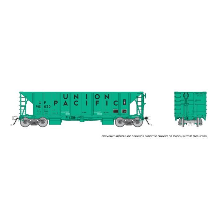 Rapido 158021 HO Union Pacific Early NSC Ballast Car 3-Pack