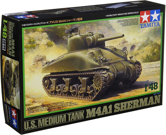 Tamiya 1/48 U.S. M4A1 Sherman Tank Model Kit