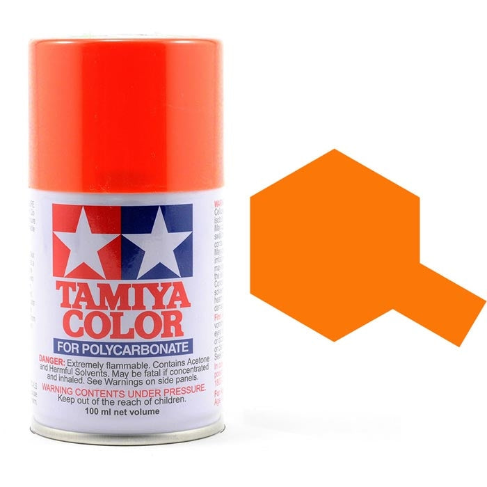Tamiya PS-62 Pure Orange Polycarbonate Spray Paint 100ml