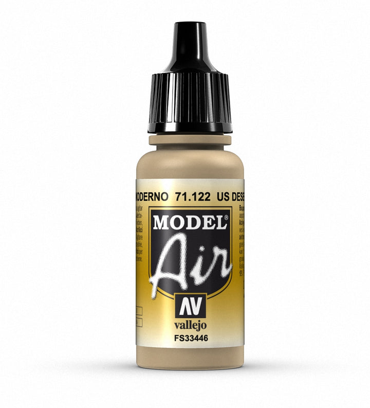 Vallejo Model Air 71.122 Desert Tan 686 Acrylic Paint 17ml