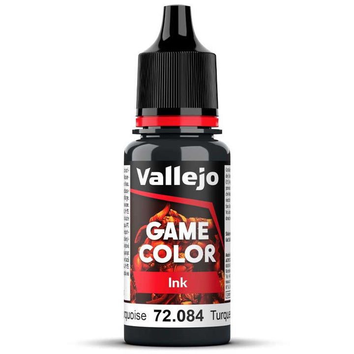 Vallejo Game Color 72.084 Dark Turquoise Ink 18ml